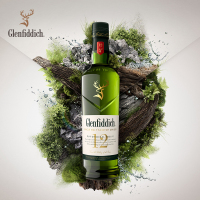 格兰菲迪(Glenfiddich)12年苏格兰达夫镇单一麦芽威士忌700ml