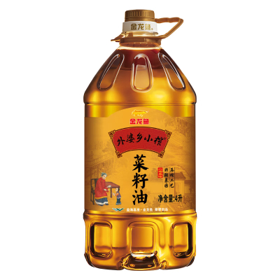 金龙鱼 食用油 非转基因压榨 外婆乡小榨菜籽油5L