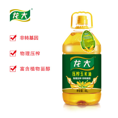 龙大 食用油玉米油 4L/桶