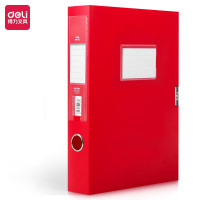 得力(deli) 63204_55mm中国红档案盒(红)(个)