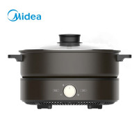 美的(Midea)家用4L大容量电火锅 多功能分体式可煎烤电热锅 DH2601