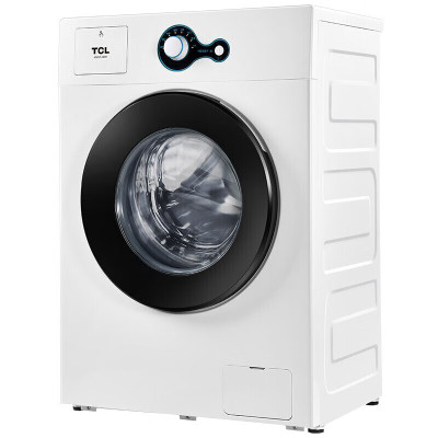 TCL 7公斤 一级能耗 上排水设计 不锈钢蜂巢水晶内筒 一键启动筒洗衣机TG-V70 芭蕾白