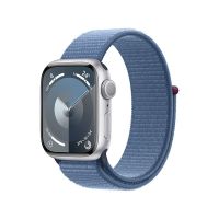 Apple Watch Series 9 (GPS)41毫米银色铝金属表壳;凛蓝色回环式运动表带MR923CH/A