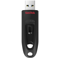 闪迪(SanDisk)USB3.0 U盘128GB CZ48至尊高速 黑色 读速130MB/s