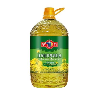 多力 压榨低芥酸菜籽油5L