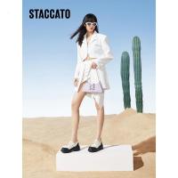 思加图(Staccato)厚底乐福鞋2023复古单鞋女皮鞋子F8802AM3