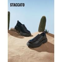 思加图(Staccato)商务厚底鞋2023英伦风皮鞋正装男鞋子EID01AM3
