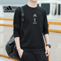 阿迪达斯(adidas) 卫衣男装春秋款足球训练运动服户外健身外套圆领舒适休闲套头衫