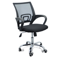 旋转可升降办公椅黑色公司职员椅弓形员工椅时尚家用学生电脑椅子