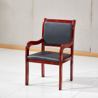 臻远 办公椅 固定扶手 皮质 红棕色 125(不含)-800(不含) ZY-GD-38