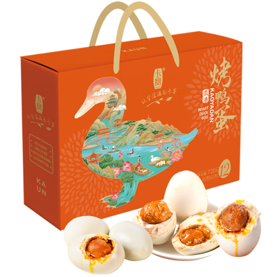 卡宴(KAUN) 烤鸭蛋礼盒60g*12枚 盒
