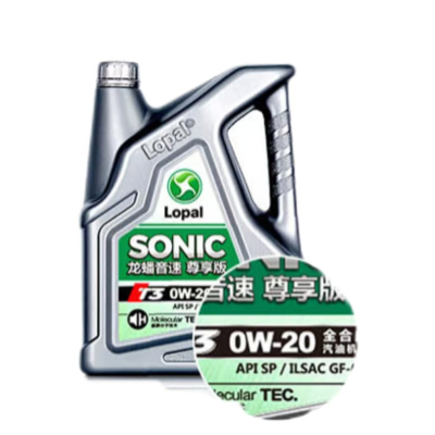 龙蟠SONIC T3 SP 0W-20 4L 桶