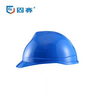 固赛 Virgo V1安全帽 GA1201-蓝色 透气款 HDPE材质 插片式调节 抗冲击防穿刺 建筑工地工程施工