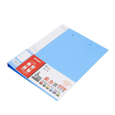晨光(M&G)ADM95092文件夹 A4双力夹子多功能办公用品 乐谱夹讲义试卷文件夹 蓝色单夹 单个装
