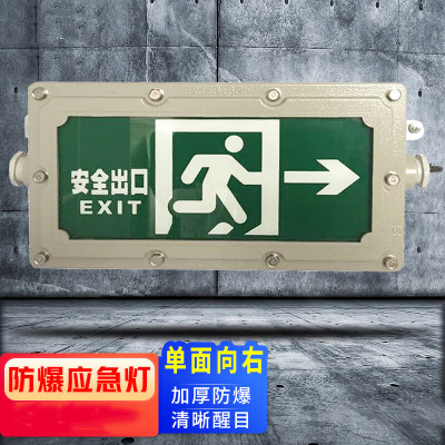 HKT-222 消防应急疏散标志灯具(右) 防爆应急灯安全出口指示灯 一个