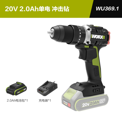 威 克士20V60Nm无刷冲击钻 WU369.1(含一电一充)一个