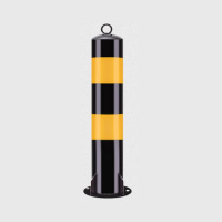 反光警示柱(钢管) 直径76mm*1.5米*厚度1.2mm 固定 一根