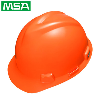 梅思安 10172903-橙色 V-Gard PE 标准型安全帽(24顶装)