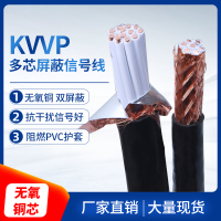 KVVP控制屏蔽线电缆铜芯电源信号线6/7/8芯1/1.5/2.5平多芯电缆线