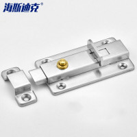 海斯迪克 HKDP-36 不锈钢插销 卫生间门扣 防盗锁扣 自动回弹款(3寸)