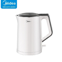 美的(Midea)电水壶304家用烧水壶1.5L电热水壶双层防烫一体式无缝 快速沸腾 MK-HJ1522