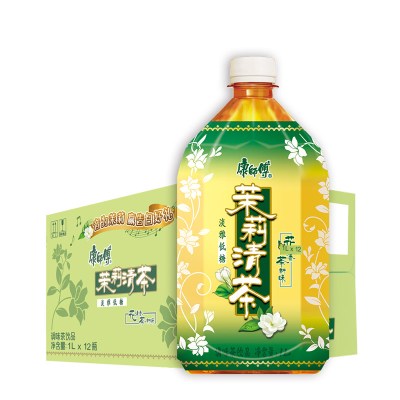 康师傅 茉莉蜜茶饮料 1L*12瓶 整箱装