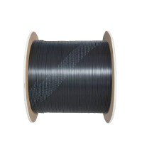 博扬(BOYANG)BY-PX103-300m皮线光纤光缆室外自承式5.0单芯300米黑色1芯3钢丝低烟无卤光纤线