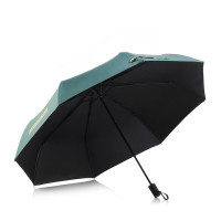 菲驰VS001三折黑胶雨伞