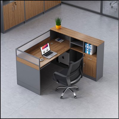 海邦 定制办公桌电脑桌(含柜子)长 122cm,宽 60cm,高110cm