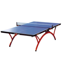 红双喜 乒乓球桌T2828乒乓球台室内标准比赛小彩虹家用折叠乒乓球桌