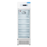 海尔198升立式单温风冷展示冰柜立式2-8℃药品阴凉冷藏箱医药数据存储单门保鲜冷柜HYC-198S(USB