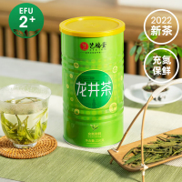 艺福堂 茶叶绿茶 雨前浓香EFU2龙井茶250g 杭州钱塘口粮茶 罐装