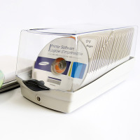 安尚ACTTO光盘CD收纳盒DVD大容量透明塑料收藏防滑伤储存保护50片单片装碟片盒 50片精装版(CDC-50K)