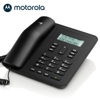 摩托罗拉(Motorola) CT310C电话机座机固定电话 办公家用 来电显示 免电池 大屏幕 (黑色)