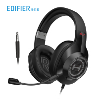 漫步者(EDIFIER) HECATE G2标准版 3.5mm电竞游戏耳机 头戴式电脑办公耳机 麦克风 带线控 黑色