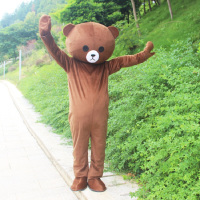企购优品网红熊人偶服装套装熊本熊布朗熊开业节日庆典演出服装 均码165-176cm
