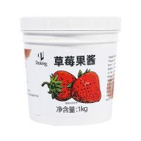 企购优品 草莓酱果肉果粒奶茶冰沙果泥果粒杨枝甘露冰汤圆原料 草莓果酱 3kg/桶