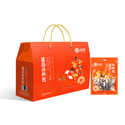 绿帝菌菇汤料包礼盒700g