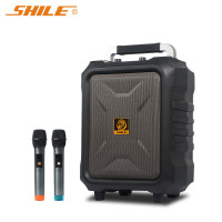 狮乐(SHILE)SL-2015户外广场舞音响8英寸拉杆便携移动音箱充电式