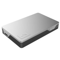 朗科(Netac)K338商务格调系列4TB高速USB3.0传速2.5英寸加密移动硬盘 浅灰色 4TB