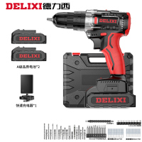 德力西(DELIXI)手电钻锂电钻电动螺丝刀家用充电式手钻电起子电批电动工具箱套装