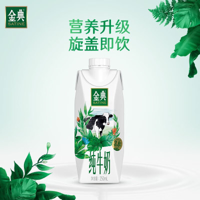 伊利金典纯牛奶梦幻盖250ml*10盒/箱