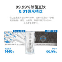 飞利浦(PHILIPS)水龙头厨房自来水过滤器 超滤直饮滤水器 WP3811一机两芯套装(含附件)