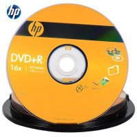 惠普DVD+R 光盘/刻录盘 空白光盘 16速4.7GB10片/桶(桶)