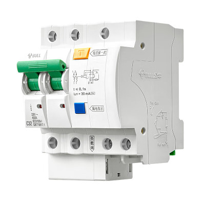 公牛(BULL) 空气开关 2P漏电保护断路器 双进双出32A带漏保家用电源空开 LE-63C32/2