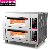 乐创(lecon)商用烤箱大型大容量蛋糕披萨烤箱商用电烤箱烘焙面包月饼焗炉 二层二盘 J1-YXD-Z202(220V)