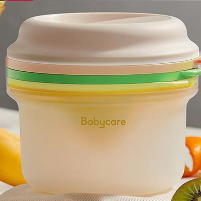 Babycare BC2107027婴儿研磨碗辅食工具宝宝辅食碗研磨器棒儿童餐具套装 巴特黄