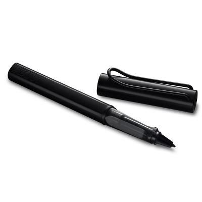 凌美(LAMY)宝珠笔签字笔水笔 Al-star恒星系列黑色金属签字笔 黑色