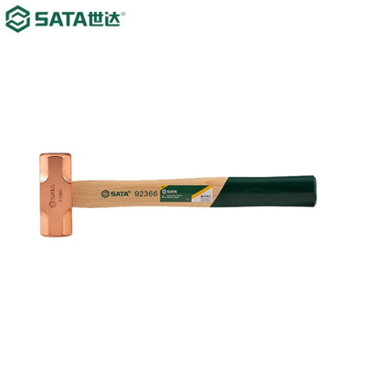 世达(SATA)工具紫铜锤胡桃木柄八角铜锤1磅/3磅 胡桃木柄八角铜锤3磅 92367