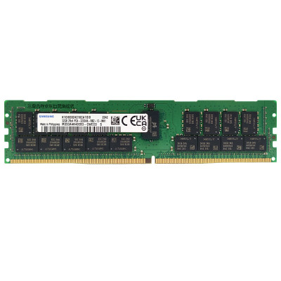 三星(SAMSUNG)存储服务器内存条32GB/DDR4/RECC 2R×4 3200MHz M393A4K40EB3